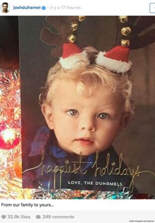 Le fils de Josh Duhamel a le droit à sa carte de Noël