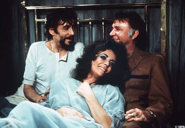 Peter O'Toole , Elizabeth Taylor et Richard Burton dans Under milk wood en 1972