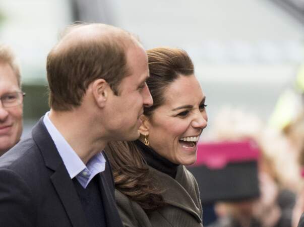 Kate et William complices et hilares lors de leur visite en galles du Nord