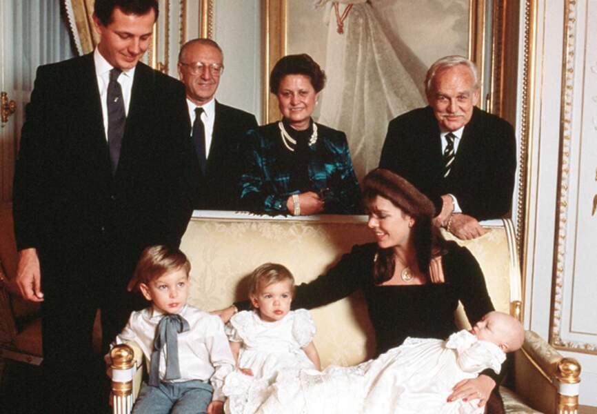 Le baptême du petit dernier Pierre Casiraghi en novembre 1987