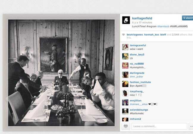 Karl Lagerfeld en mode lunch 