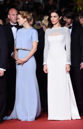 Léa Seydoux, bijoutée par Chopard, et Rachel Weisz, en Louis Vuitton