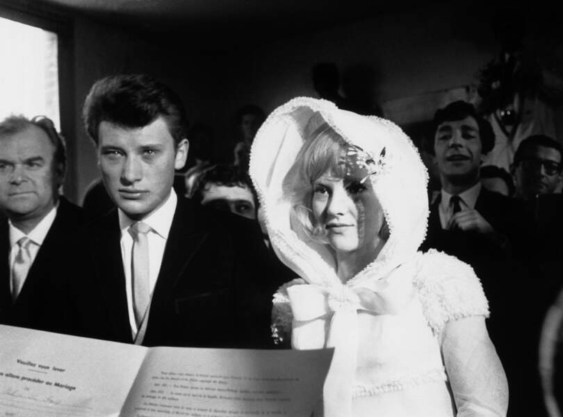 Le mariage de Johnny et Sylvie en 1965