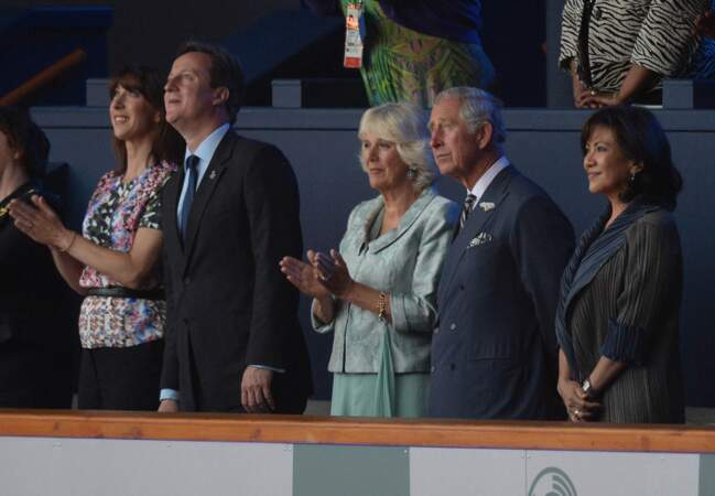 James Cameron & Prince Charles dans la tribune officielle
