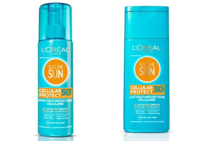 L'Oréal, Sublime Sun cellular protect, 30 à 50€