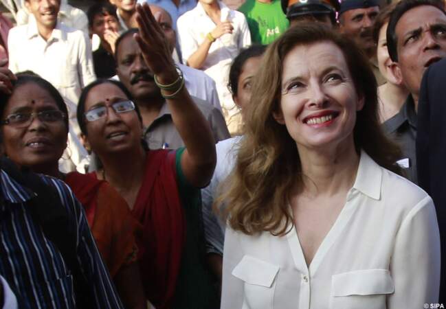 Arrivée de Valérie Trierweiler à Bombay