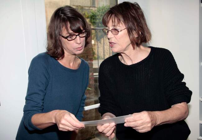 Avec sa mère Jane lors de son exposition en Bretagne autour de son livre sur Dinard