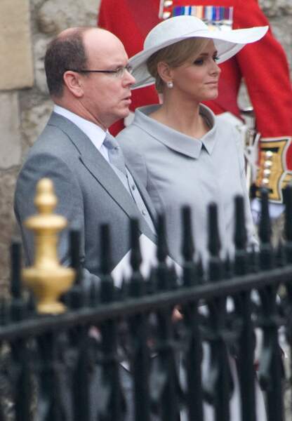 Avril 2011 Albert II et Charlène assistent au mariage de Kate et William à Londres