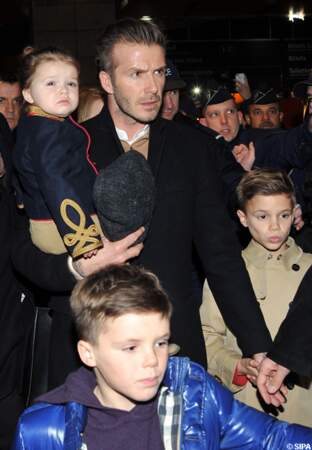 David Beckham emmène ses enfants à Paris pendant les vacances scolaires