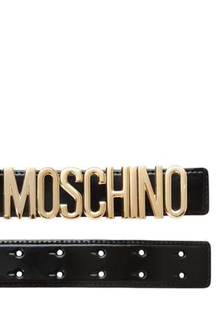 Moschino, ceinture en cuir, 205€