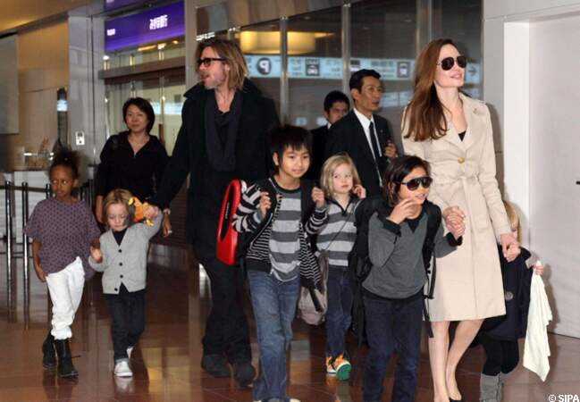 La famille Pitt Jolie au grand complet à Tokyo en 2011