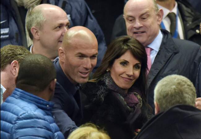 Zinedine Zidane et son épouse Véronique Zidane ont assisté au match 