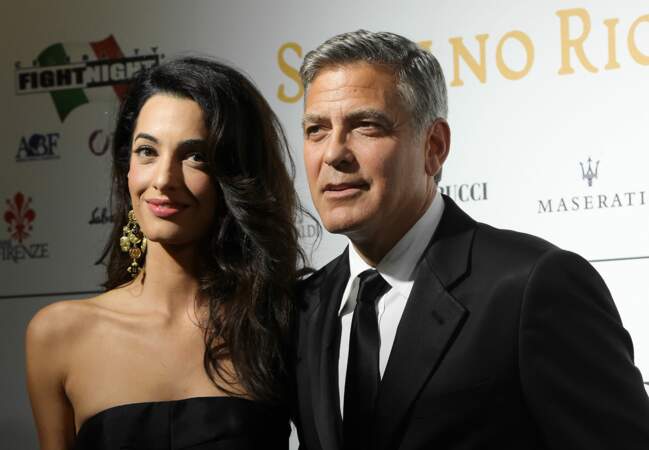 George Clooney et la future mère de ses enfants, l'avocate libano-britannique Amal Alamuddin