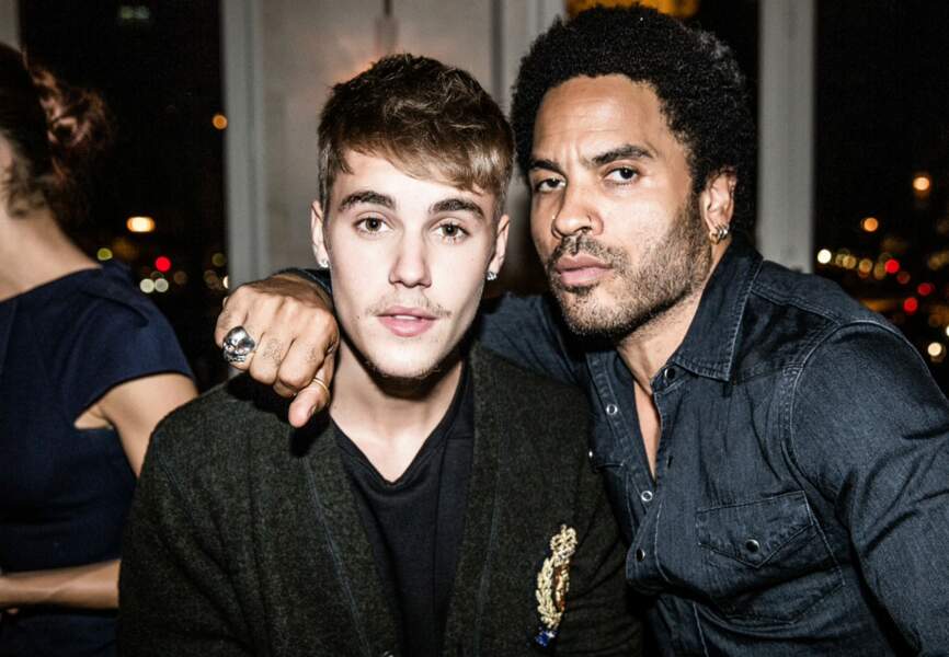 Justin Bieber et Lenny Kravitz 
