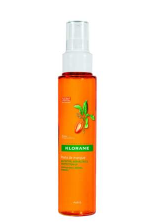 Klorane, Huile de mangue et protection UV cheveux secs exposés, 12€