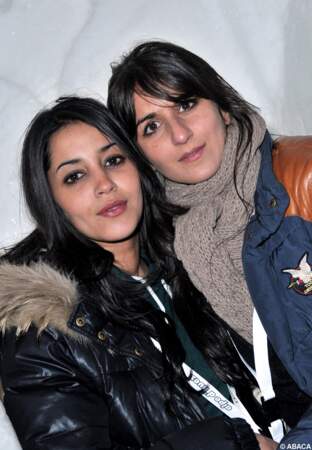 Avec sa grande copine Géraldine Nakache au festival de l'Alpe d'Huez en 2010