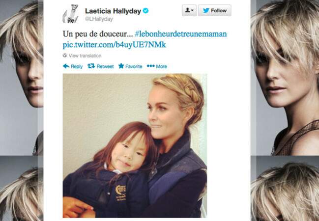 Moment de complicité entre Laeticia Hallyday et sa fille Jade