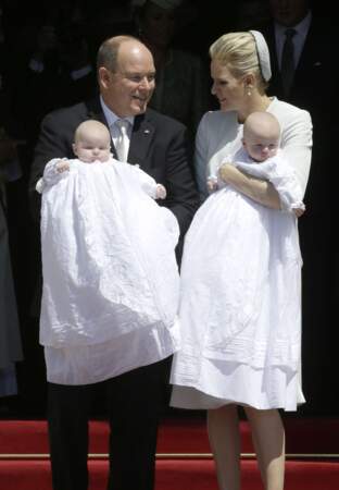Mai 2015 Albert II et Charlène baptisent leurs enfants