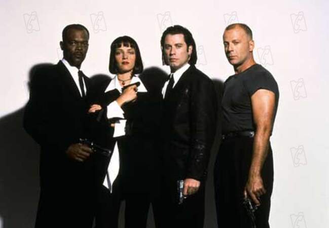Casting quatre étoiles pour Pulp Fiction, en 1994, avec Samuel L.Jackson, Uma Thurman et John Travolta