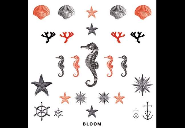 Bloom - Planche tattoo Summer – 9,50€ Disponible sur merci-merci.com