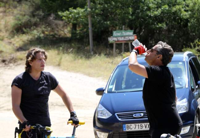 Fan de vélos, les Sarkozy père et fils