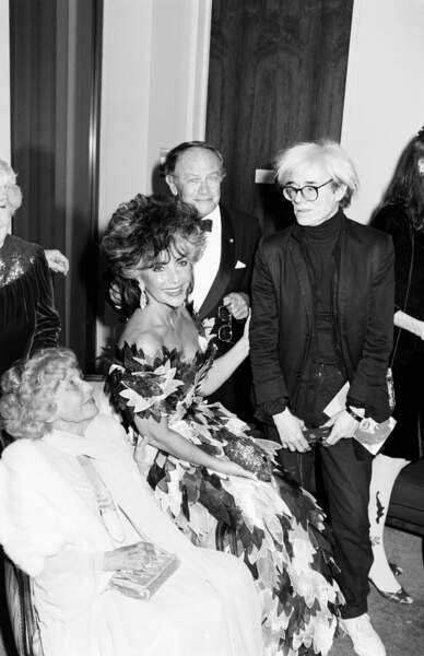 Elizabeth Taylor, Sarah Taylor et Andy Warhol