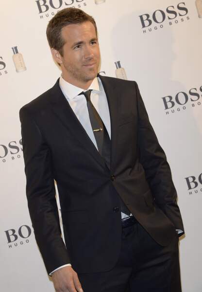 Ryan Reynolds, également égérie Hugo Boss, à un évènement de la marque