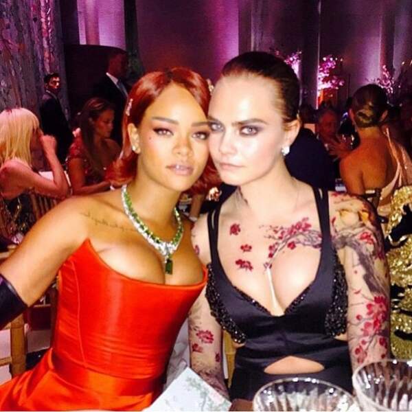 Rihanna et Cara Delevingne 
