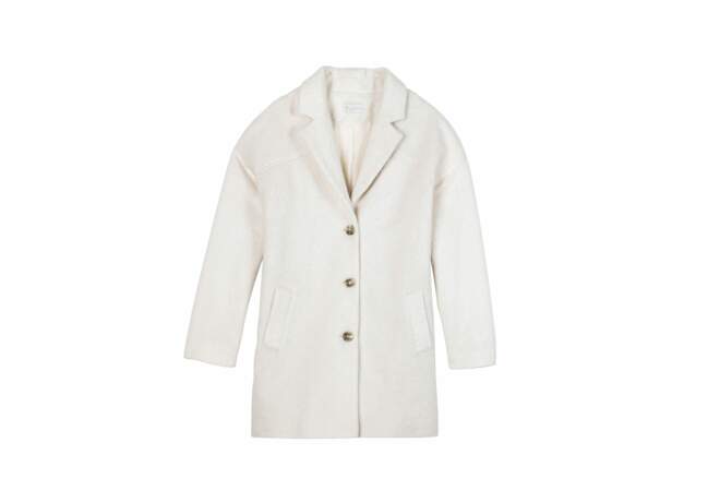 Gemo, Manteau blanc, 69,99€
