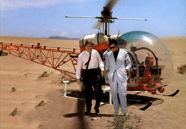 Roger Hanin au côté de Lee J. Cobb dans "Les Hommes de Las Vegas", en 1968