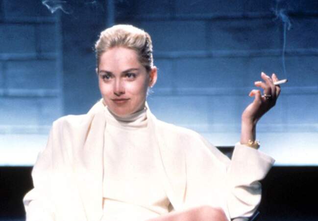 Sharon Stone dans Basic Instinct de Paul Verhoeven, imparable Catherine Tramell. (1992)