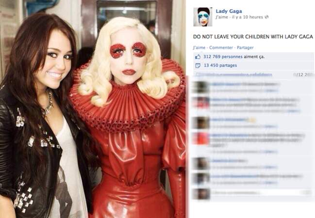 Miley Cyrus n'aurait peut-être pas du rencontrer Lady Gaga