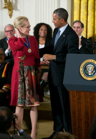 Barack Obama sous le charme de Meryl Streep 