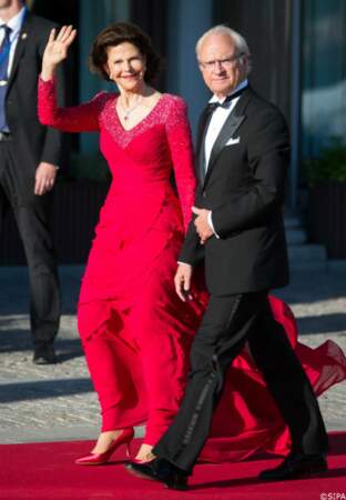 Le roi Carl XVI Gustaf de Suède et la reine Silvia de Suède