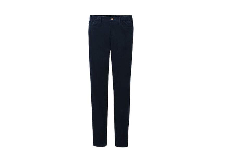Uniqlo – Pantalon legging en velours côtelé – 19,90€