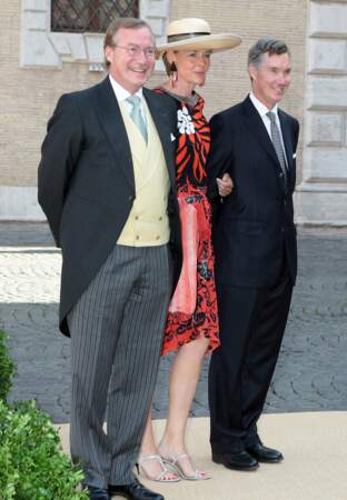 Le prince Jean du Luxembourg, le contesse Diane de Nassau et le Prince Guillaume du Luxembourg
