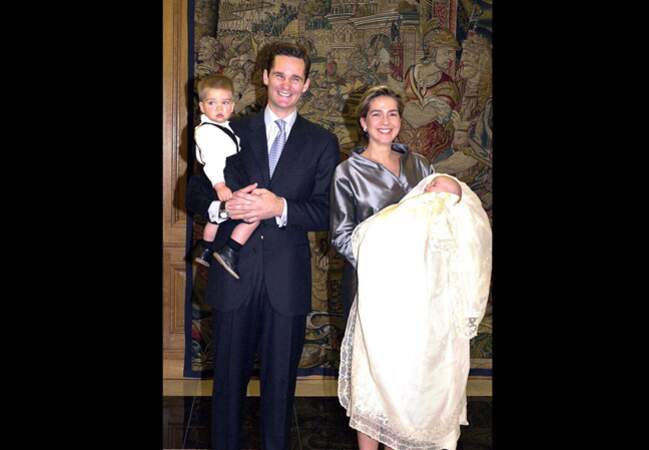 20 janvier 2001 Baptême de Pablo Nicolas Urdangarin, fils de l'infante d'Espagne