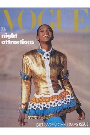 Première noire en couverture du Vogue anglais, 1987