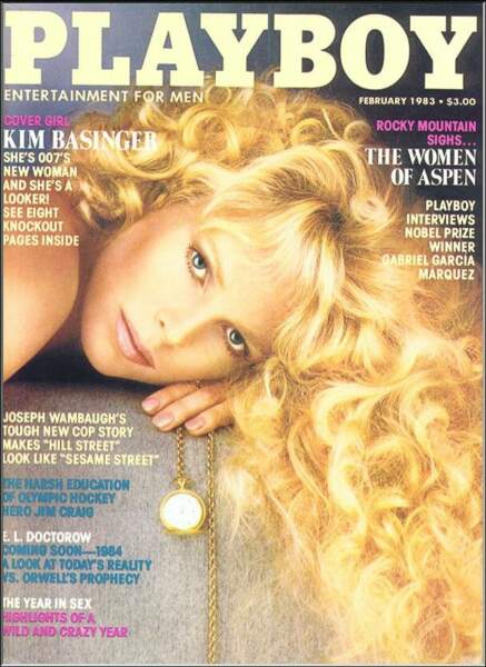 Kim Basinger en une de Playboy