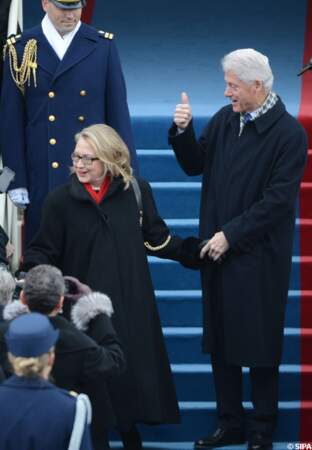 Bill et Hillary Clinton ont assisté à la cérémonie d'investiture