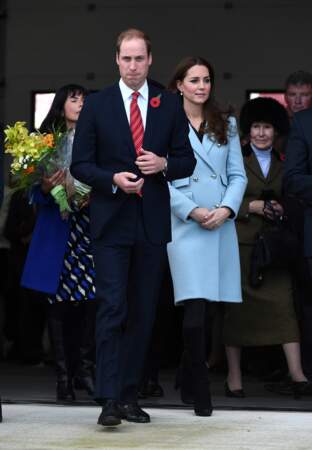 Le duc et la duchesse de Cambridge arrivent à Pembroke