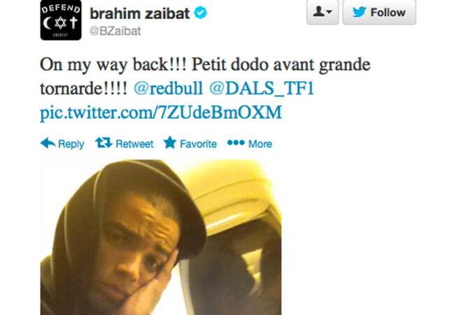De retour de NY, Brahim Zaibat se repose avant de faire le show demain sur TF1