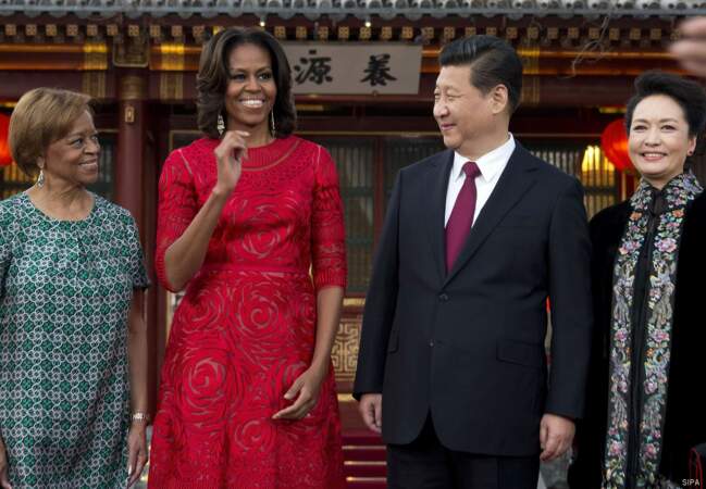 L'épouse de Barack a même fait sourire Xi Jinping