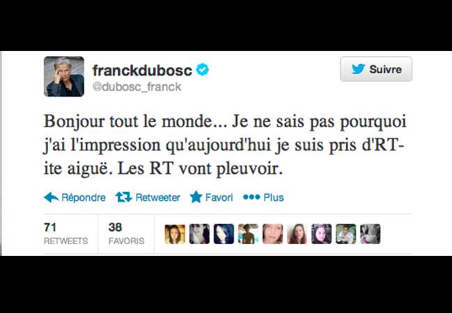 Franck Dubosc et son envie de RT