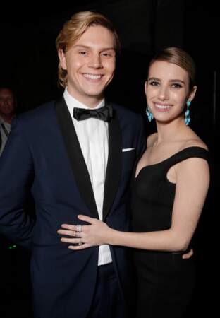 Emma Roberts et son fiancé Evan Peters