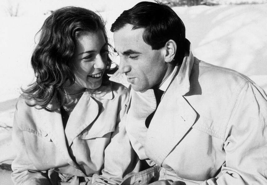 Charles Aznavour donne la réplique à la toute jeune Marie Dubois dans le film "Tirez sur le pianiste" 1960