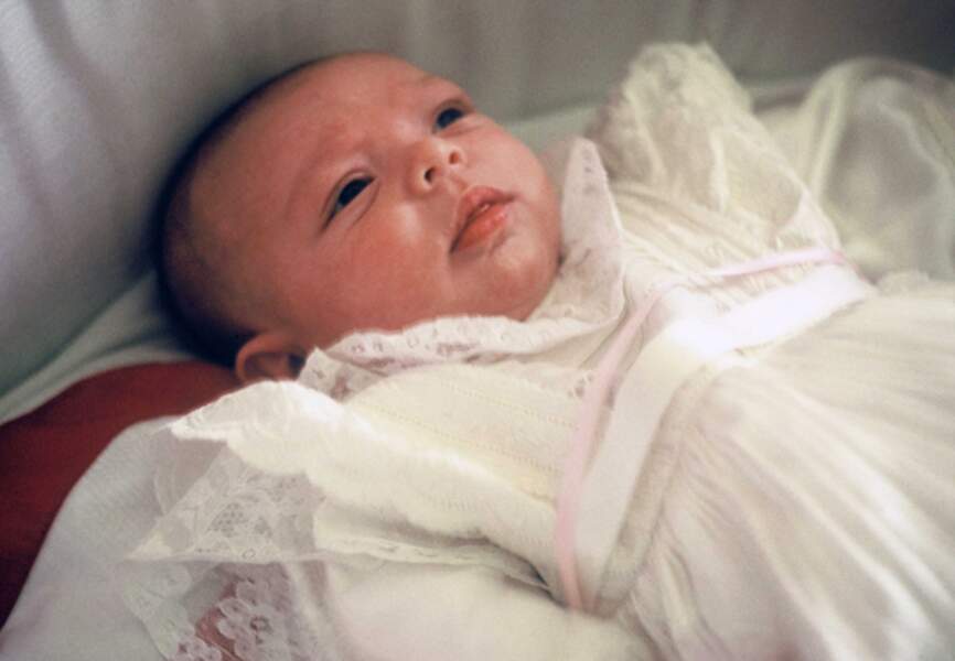 Charlotte bébé en septembre 1986