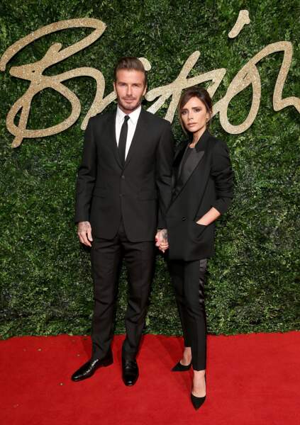 David et Victoria Beckham main dans la main aux British Fashion Awards