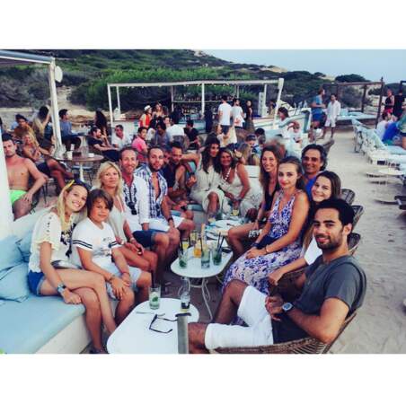 Ilona Smet et toute sa "bande" à Ibiza