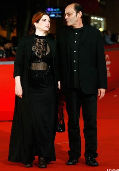 Agnès Jaoui et Jean-Pierre sur red carpet en 2008.
